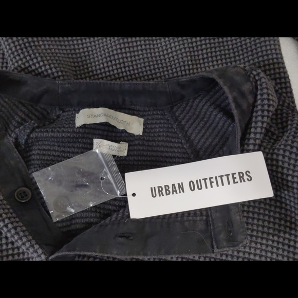 2x 👯♀️Host Pick⚡️UrbanOutfitters StandardCloth Acid Wash Thermal HenleyTee - Picture 6 of 11